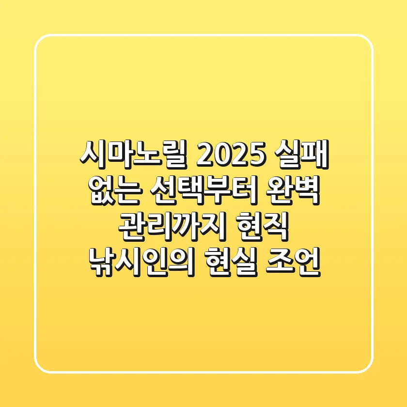 시마노릴 2025: 실패 없는 선택부터 완벽 관리까지, 현직 낚시인의 현실 조언