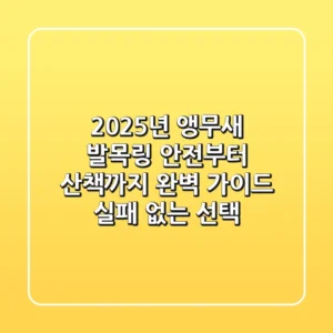 2025년 앵무새 발목링, 안전부터 산책까지 완벽 가이드 (실패 없는 선택)
