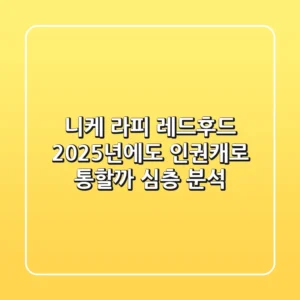니케 라피 레드후드, 2025년에도 '인권캐'로 통할까? 심층 분석