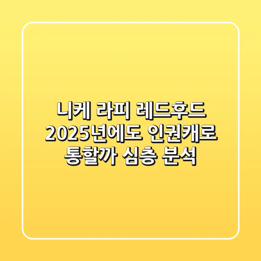 니케 라피 레드후드, 2025년에도 '인권캐'로 통할까? 심층 분석
